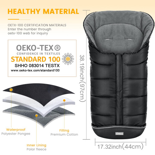 Orzbow Footmuff for Pushchair Universal, Large Pus 1