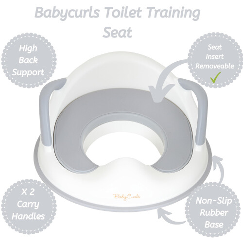 Babycurls Toddler Toilet Training Seat with Handle 2