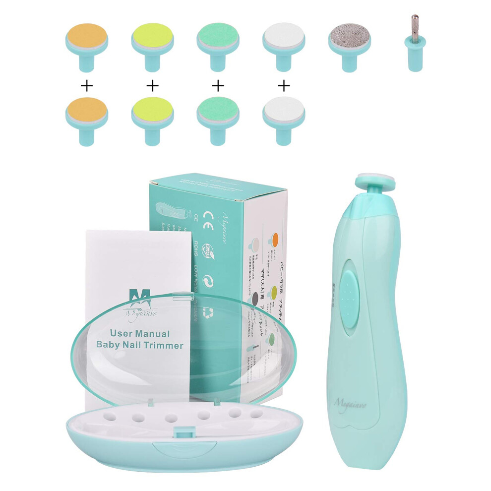 Megainvobaby & Nail File Clipper Trimmer, Electric Megainvo