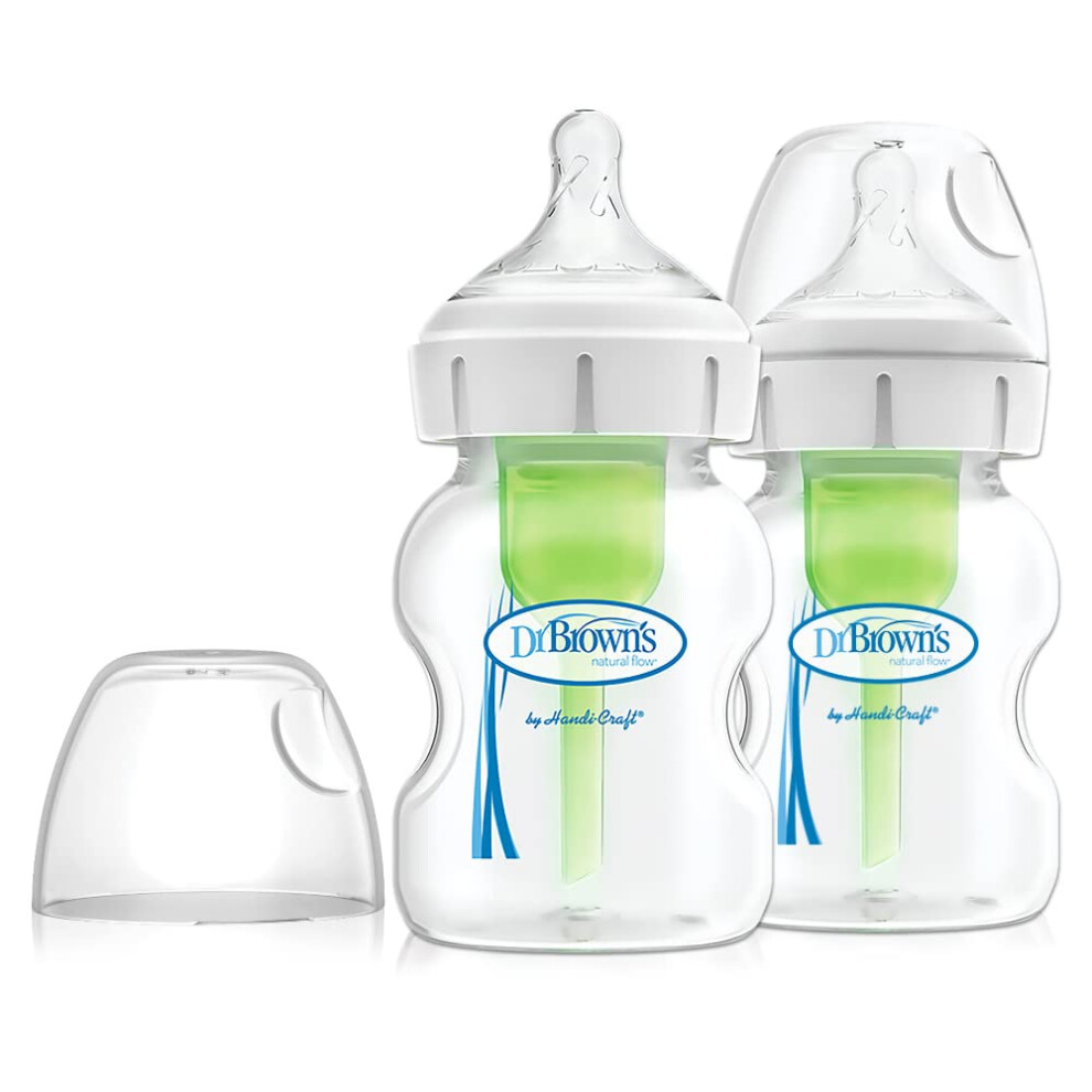 Dr Brown's Natural Flow Dr. Brown's Options+ Anti-Colic 150Ml Baby Bottle Twin Pack
