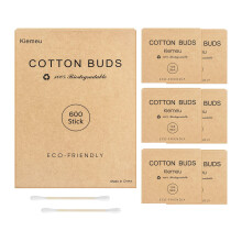 600 Bamboo Cotton Buds Biodegradable, Bamboo Ear B
