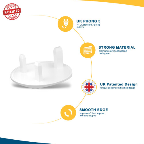 Pack of 10 Plug Socket Covers UK, Baby Proofing Sa 2