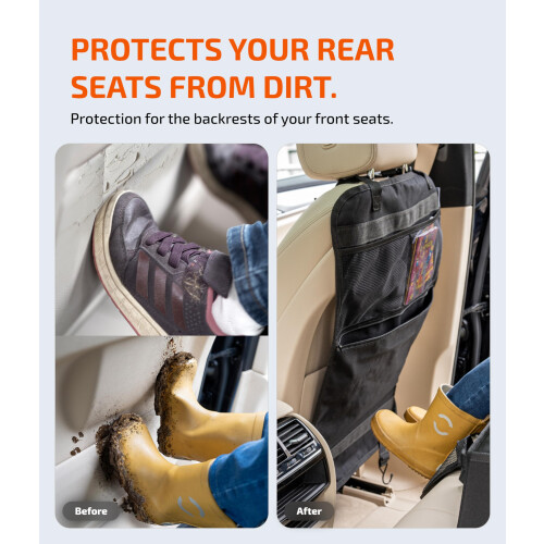 LIONSTRONG Kick Mats - Back Seat Car Organiser - W 2