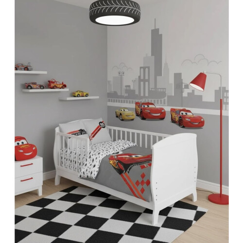 Disney Cars Lightning McQueen Cot Size Bedding Set 2