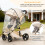 Shineey 3 in 1 Baby Stroller with One-Touch Foldin 7