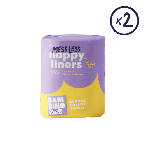 Bambino Mio, Supersoft Nappy Liners, Biodegradable 1