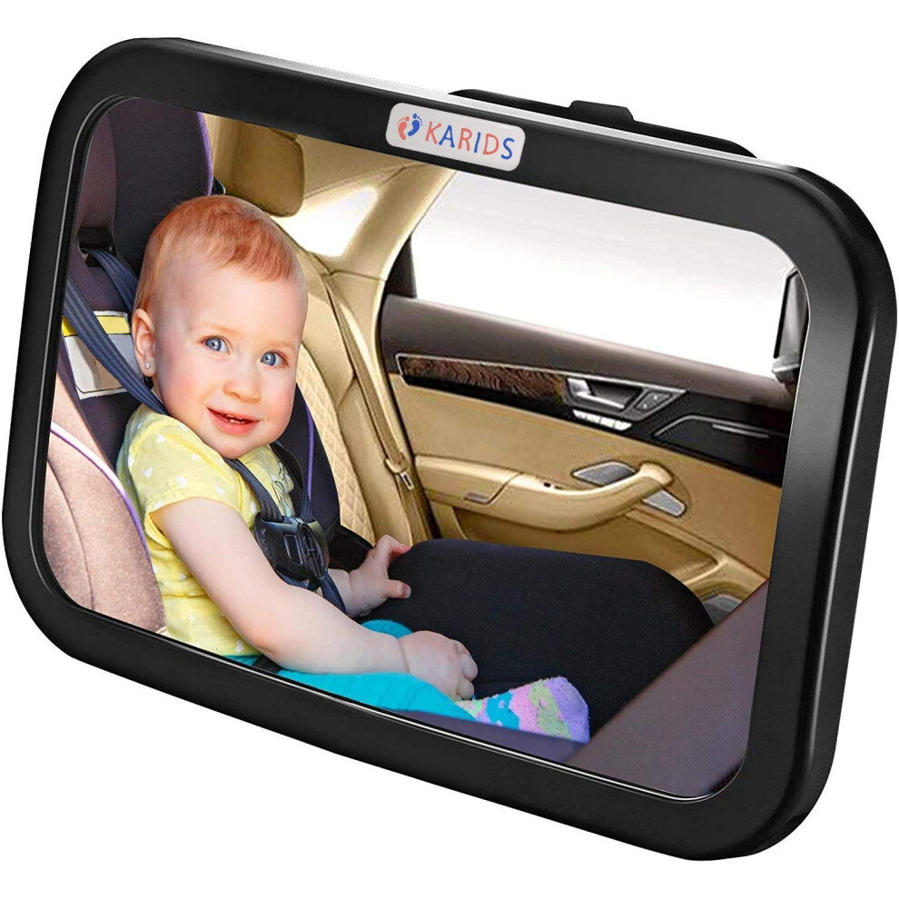 Detachable Backseat Baby Car Mirror – Clear Wide A Karids