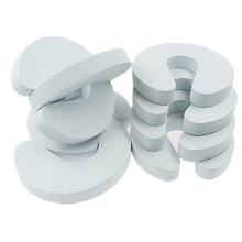 ZHIYE 8 Pack Door Finger Guards, White Foam Finger Pinch Guard Child Door Stopper Prevent Children's Fingers from Being Pinched by The Door