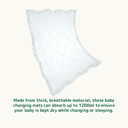 Bambo Nature Disposable Protective Bed Mats, Size 1