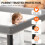 Foldable Baby Playpen with Mat，50"50" Collapsible 4