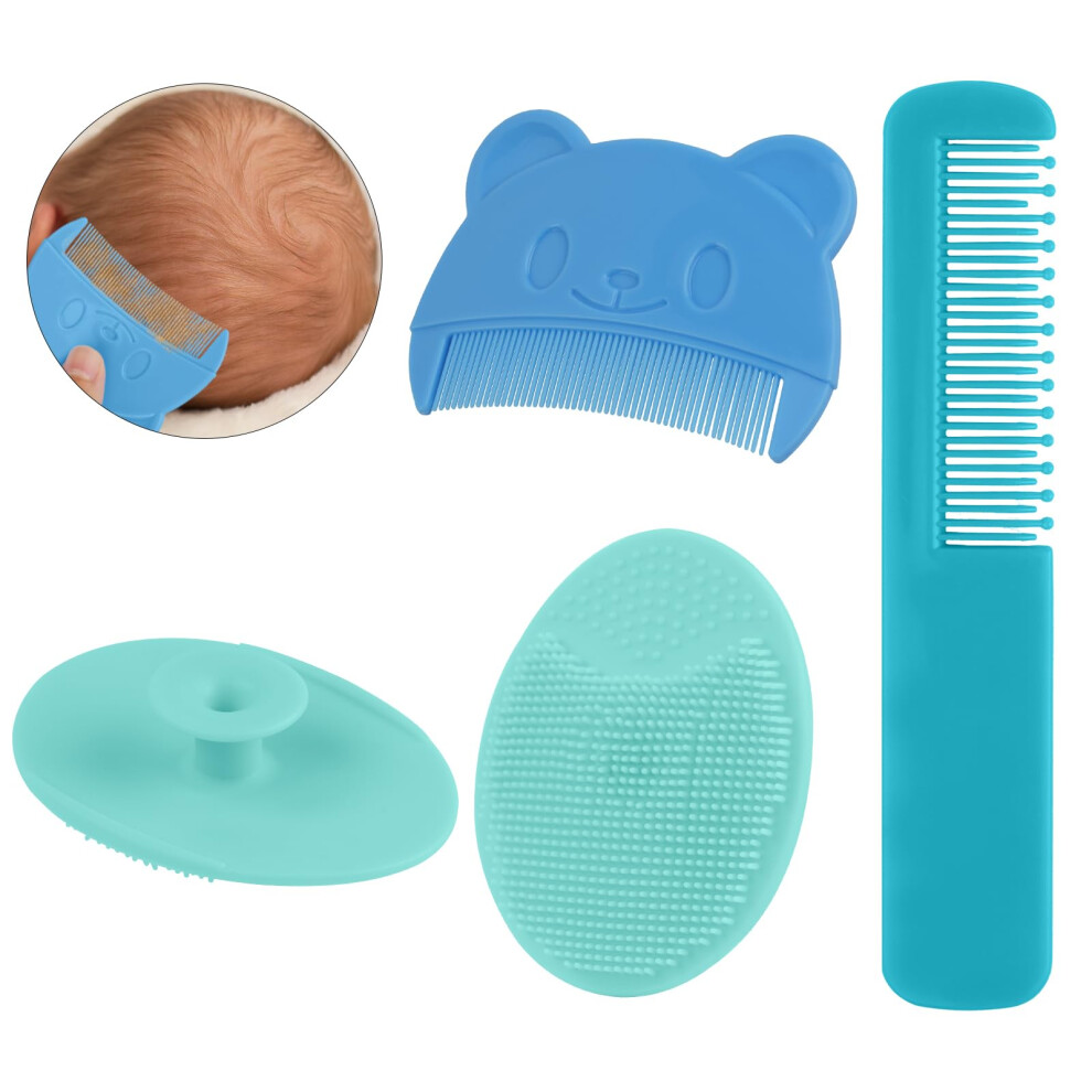 Aolso Baby Hair Comb, 3Pcs Baby Hair Brush And Com