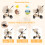 Shineey 3 in 1 Baby Stroller with One-Touch Foldin 5