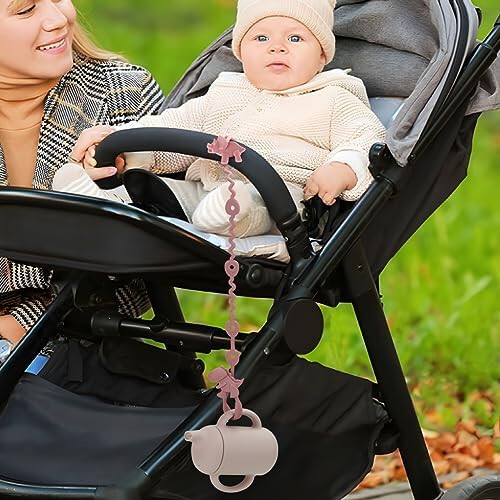 PandaEar 8 Pack Silicone Pacifier Clips, 4 Silicon 2