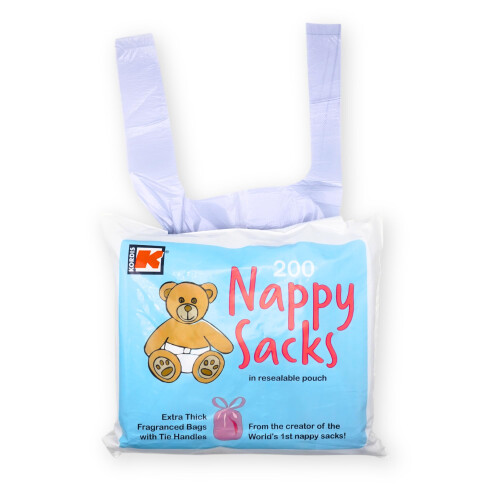 Kordis Disposable Nappy Bags - 3 x 200 Nappy Sacks 1