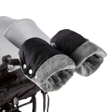 Pram Hand Muff - Fleece Pram Gloves Buggy Mittens Hand Warmer - Universal Waterproof and Windproof Stroller Handmuff for Pram Buggy Pushchair and Tra