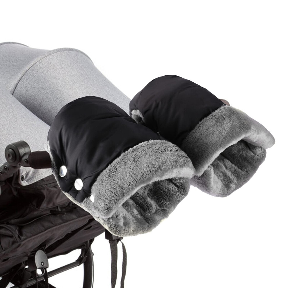 Pram Hand Muff - Fleece Pram Gloves Buggy Mittens Linlook