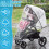Universal Rain Cover for Pushchair Stroller, Pram 5