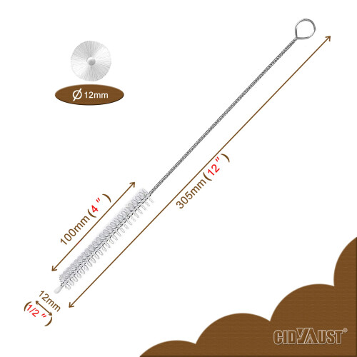 Straw Cleaner Brush Extra Long 12 inch, Extra Wide 1