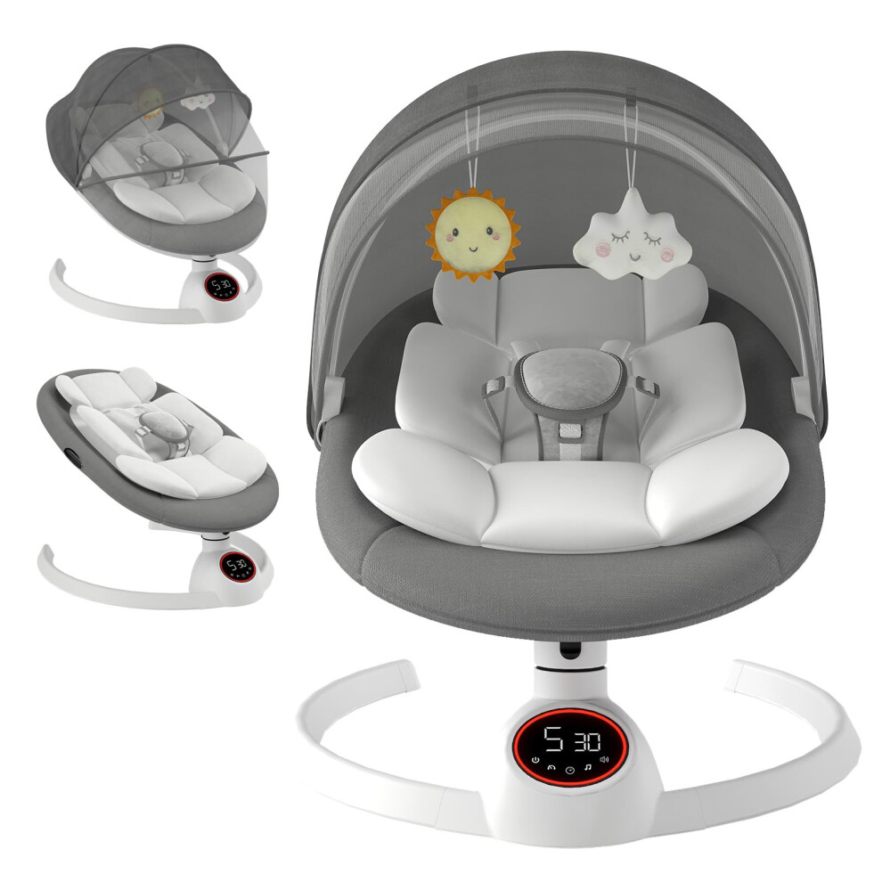 Electric Baby Swing Chair From Birth, Bluetooth Bo Cozydwells