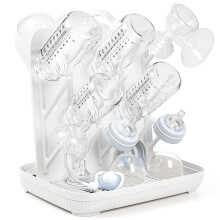 Termichy Baby Bottle Drying Rack: Large Vertical Bottle Dryer Rack Holder - Space Saving Standing Drying Rack for Baby Bottles and Pump Part Cleaning