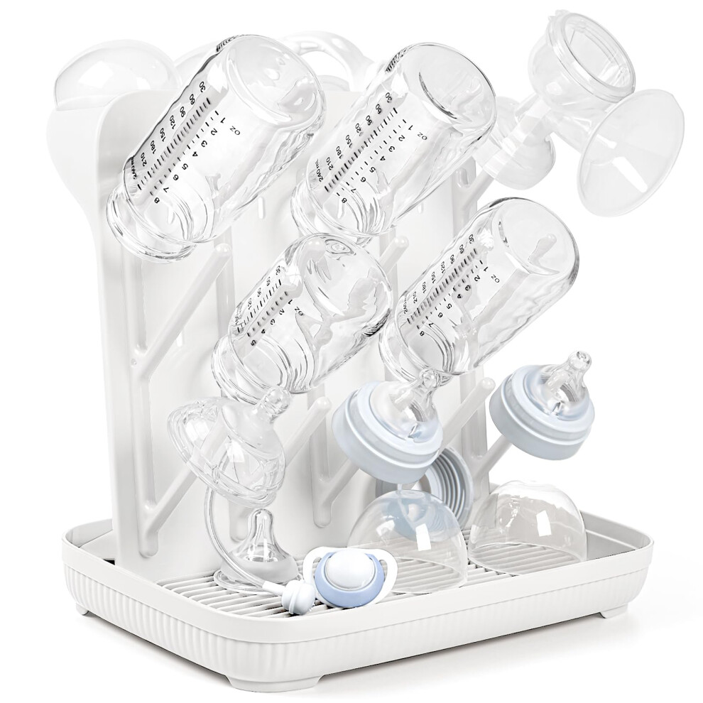 Baby Bottle Drying Rack: Large Vertical Bottle Dryer Rack Holder - Space Saving Standing Drying Rack For Baby Bottles And Pump Part Cleaning Termichy