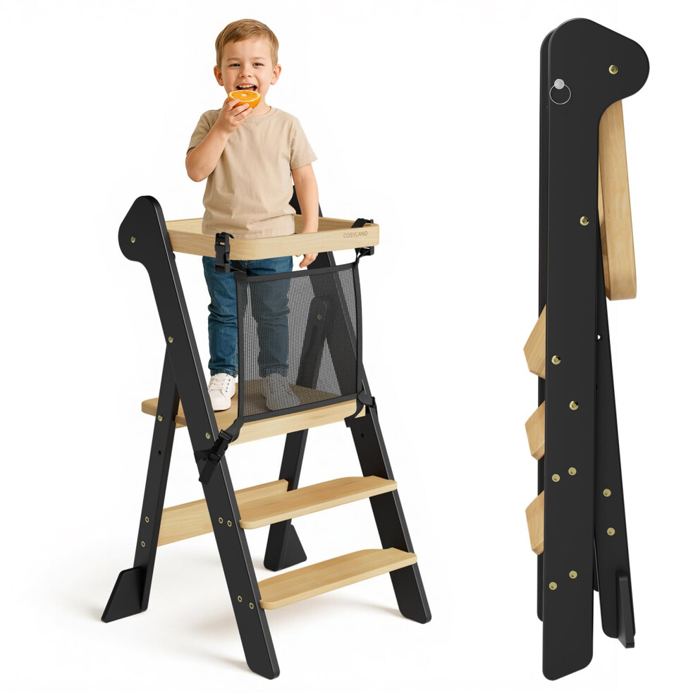Foldable Toddler Step Stool For Kitchen - Cosyland