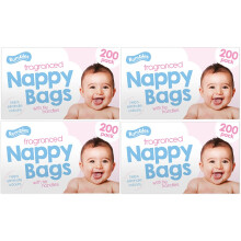 Nappy bags Jumbo Box - 4 x 200 pack (800 in total)