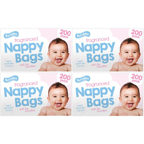 Nappy bags Jumbo Box - 4 x 200 pack (800 in total)