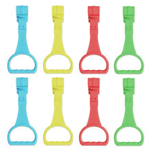 8 PCS Baby Pull up Rings, Colorful Baby Playpen Hand Rings, Cot Accessories Crib Pull up and Ring Bed Stand up Ring, Walking Assistant and Stand up S