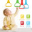 JoyPlus 4PCS Baby Playpen Pull Up Rings, Baby Crib 7