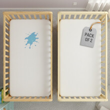 Lakhmaali 2 Pack Next to Me Crib Mattress Protecto