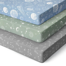 Unnivoll Travel Cot Sheets 95 x 65 cm Fitted Super