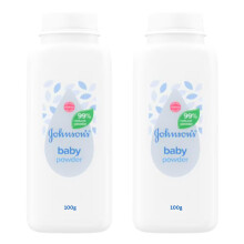 Natural Baby Powder Bundle – 2 x 100g Bottles | Gentle Baby Skin Care Powder, Soft & Dry Baby Powder for Sensitive Skin