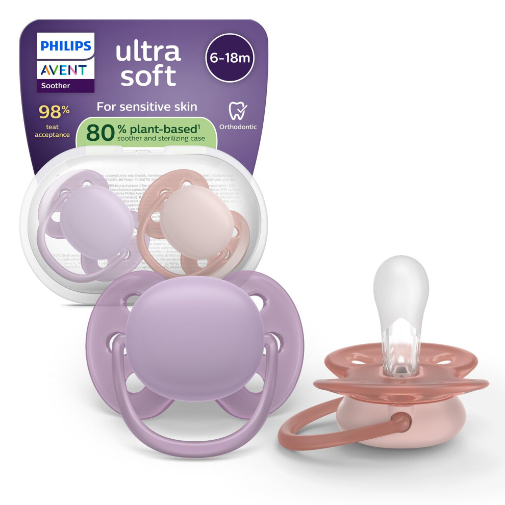 Philips Ultra Soft Soothers - Orthodontic De Avent