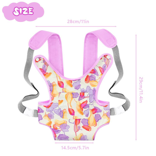 Aolso Baby Doll Carrier, Soft Cotton Front and Bac 1