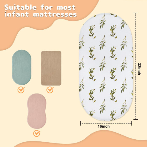 Asheyya 5 Pcs Sheets for Moses Baby Basket, Breath 1
