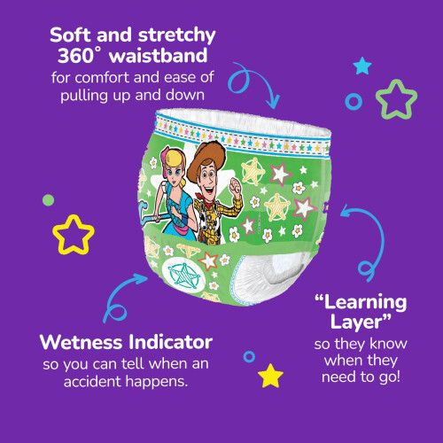 Huggies Huggies Pull-Ups Unisex Day Time Training Nappy Pants, Size 7 (18) 1