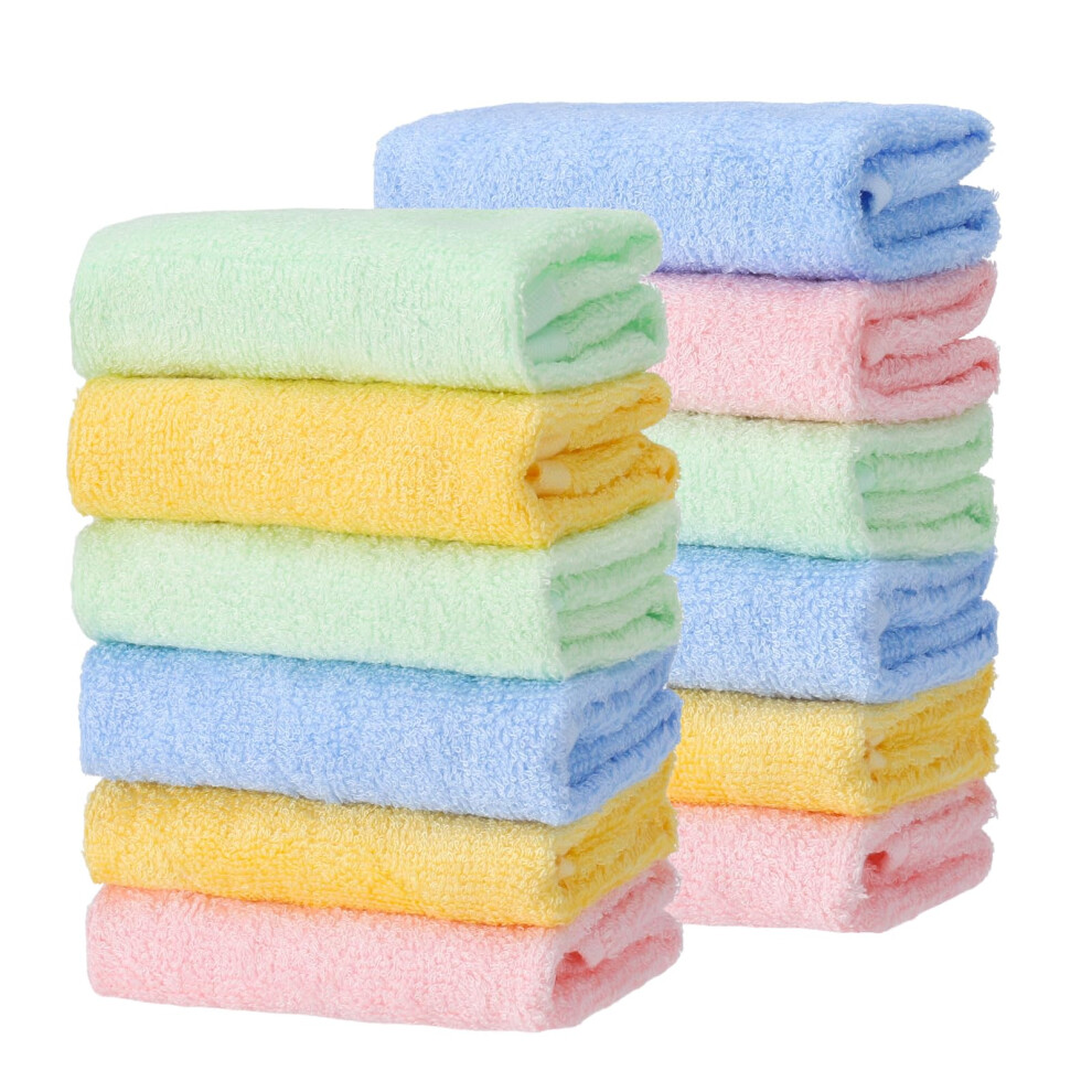 Meng Jiaran 12 Pcs Face Cloths Flannels Soft Bath