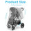 Universal Rain Cover for Pushchair Stroller, Pram 2