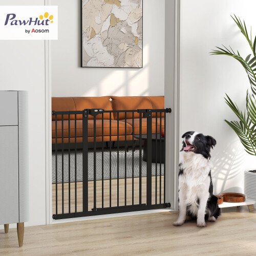 PawHut PawHut Adjustable Safety Gate w/ 2 Extensions and 1