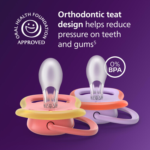 Philips Avent Ultra Air Soothers - Orthodontic Des 2