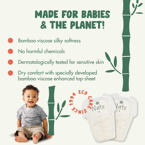 Naty Bamboo Viscose Nappy Pants – Silky Soft, Plan 2