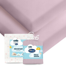 Silentnight Safe Nights Cot Bed Duvet Set & Fitted