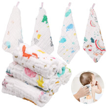 ABirdon Baby Muslin Cloths Squares,10 Pack 30x30CM