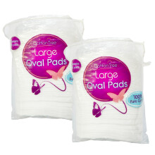 Cotton Tree Large Oval Cotton Pads, 100% Pure Cotton, 2 Pack