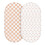 Soarwg Kids Fitted Crib Sheets 2-Pack 83x43cm: For 1