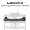Hauck hauck Alpha Click Tray, Black - Plastic Tray for A 4