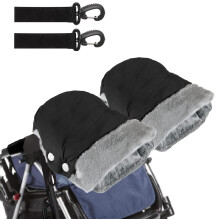 Medo Pram Hand Muff, Stroller Warmer Gloves with 2