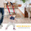 Vicloon Hand-held Baby Walker Toddler Walking Assi 5