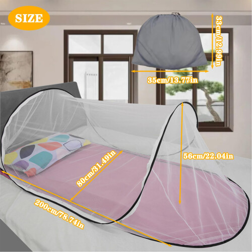 Mosquito Net Foldable Travel Tent Single Bed Folda 1